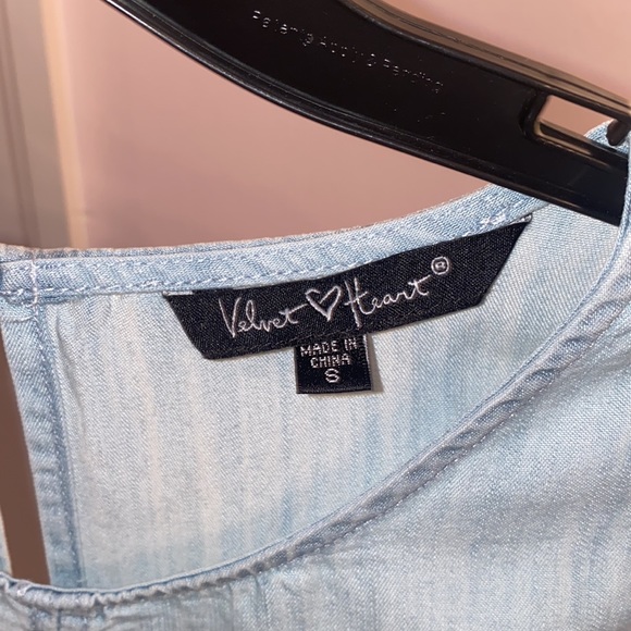 Velvet Heart light blue star tank top - Picture 5 of 5